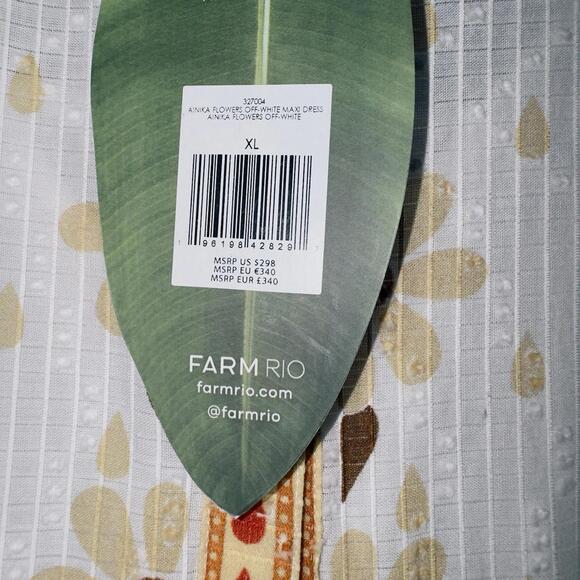 Farm Rio Ainika Flowers Maxi Dress NWT Size XL - Picture 4 of 16